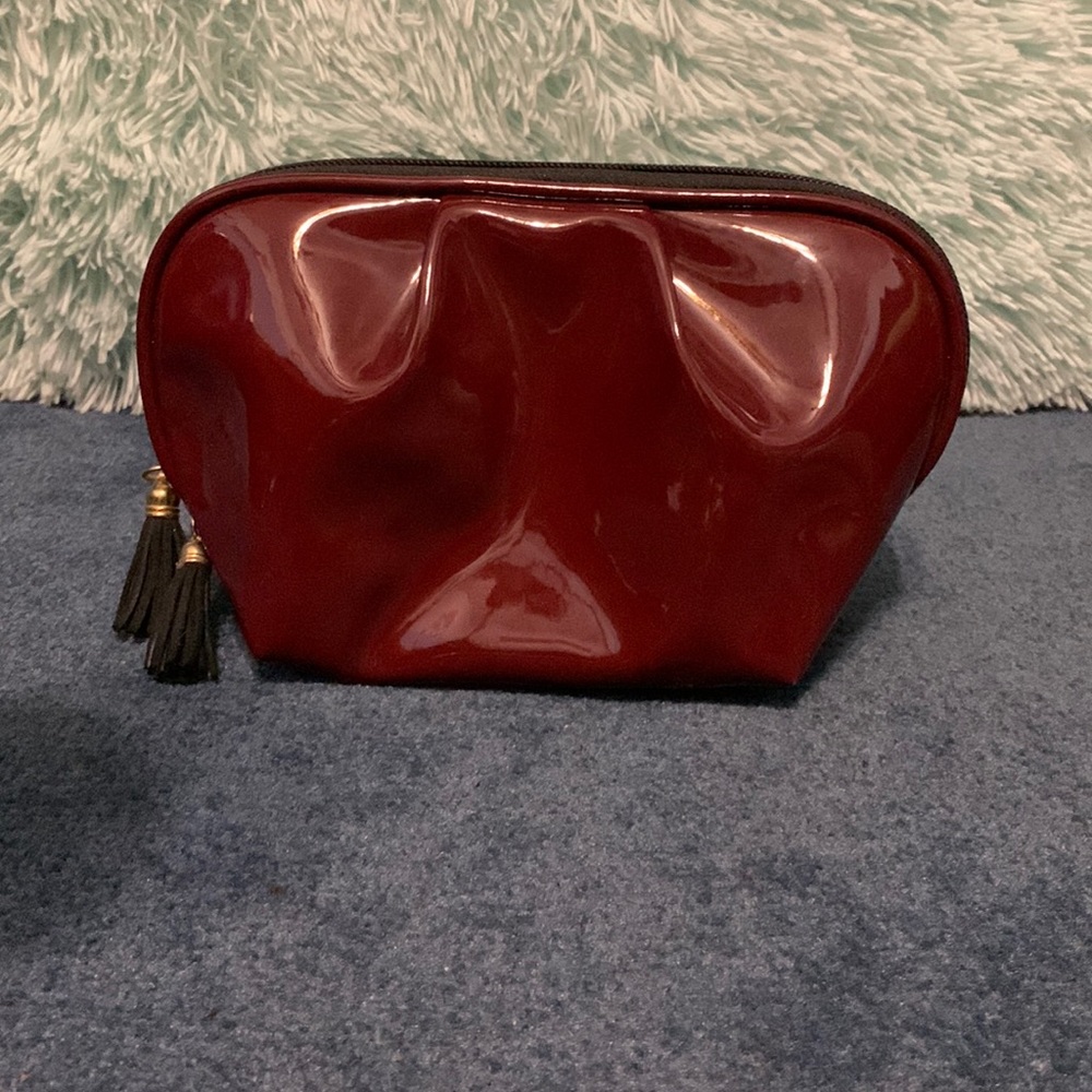 Red Macys makeup bag